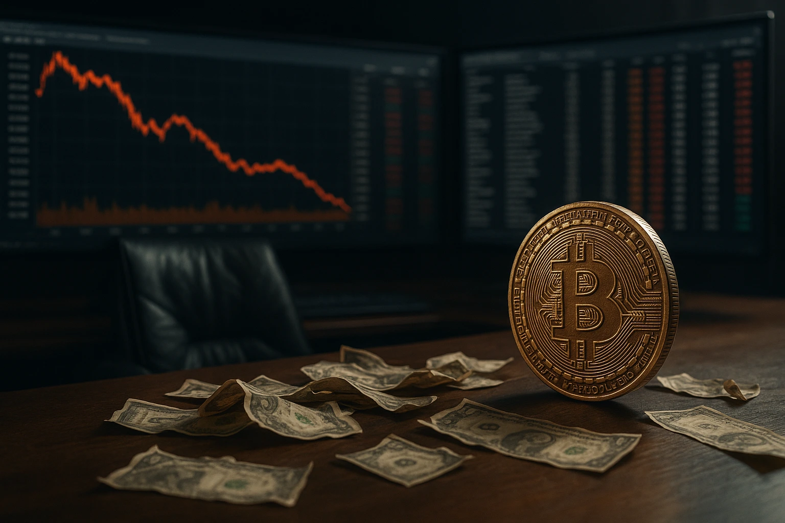 Bitcoin-bolag kan gå under när trenden viker