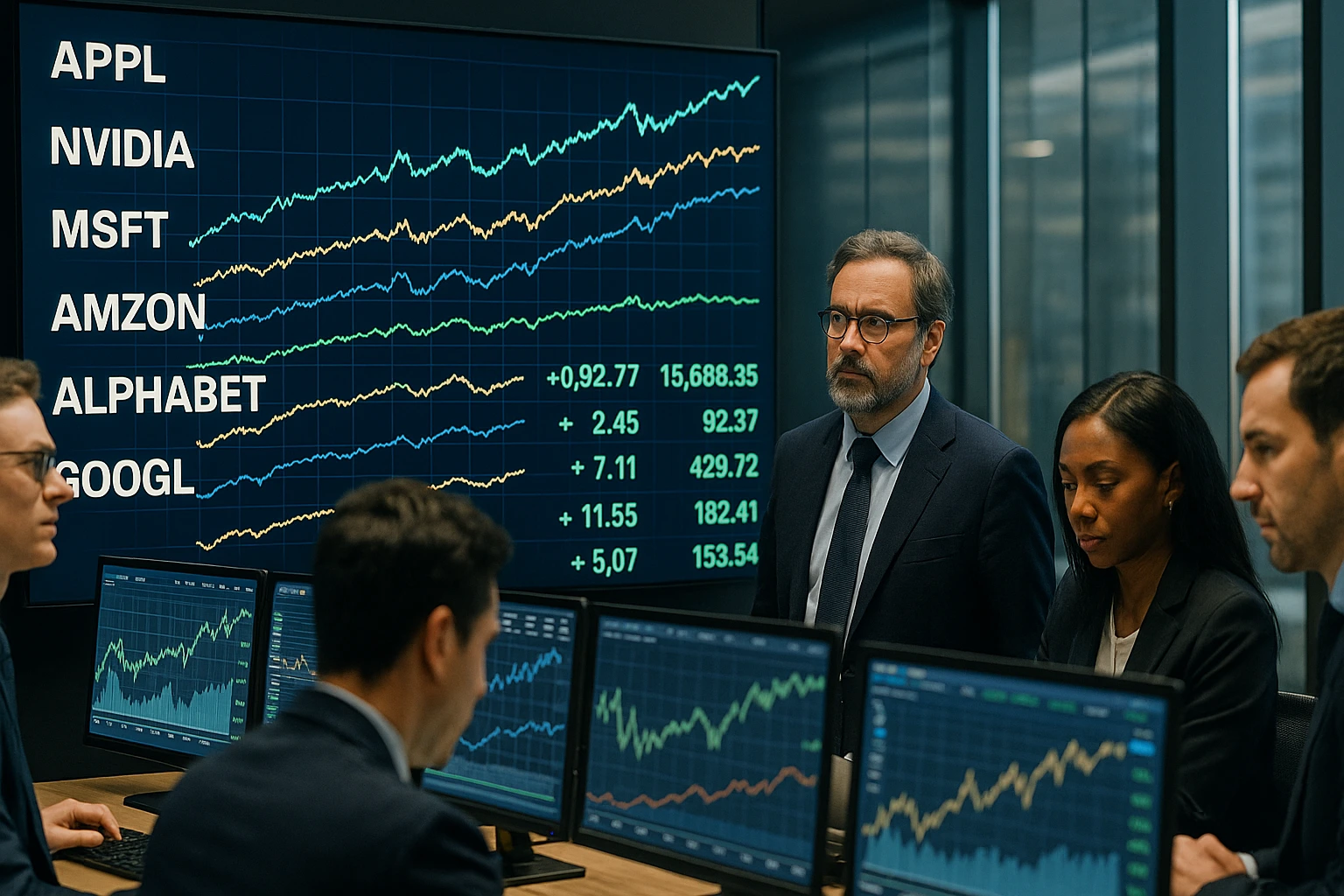 Fem magnifika sätter trenden på Wall Street 2025