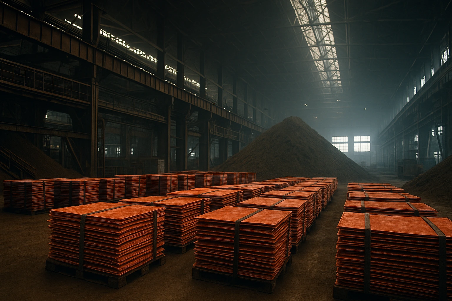 Kopparpriset stiger när gruvbolag varnar för lägre produktion