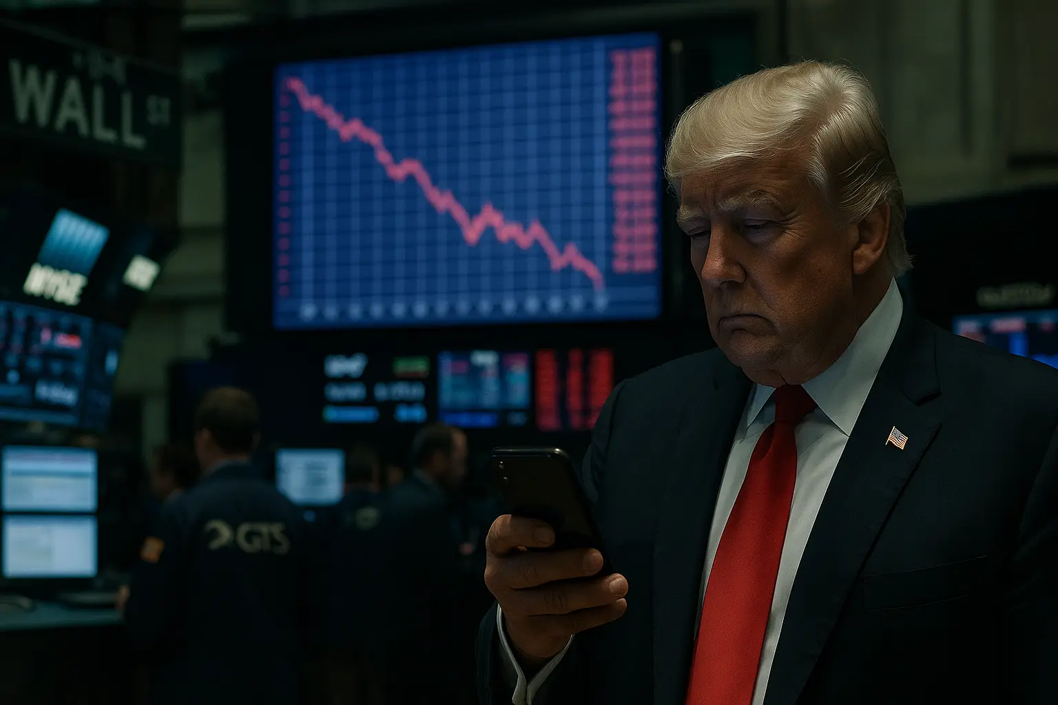 Trumps inlägg börsras
