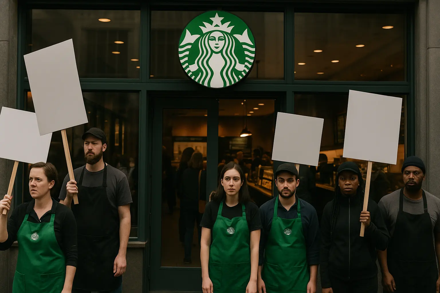 Starbucks strejkhot: Personalens konflikt slår mot en avgörande försäljningsdag