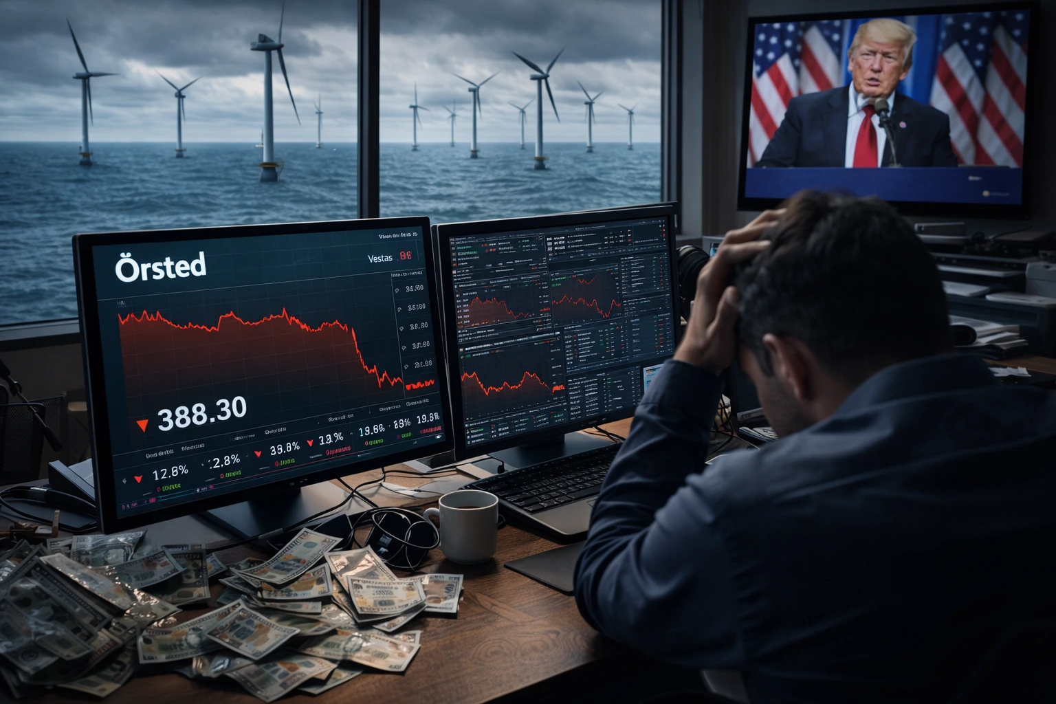 Jätteras för dansk vindkraft efter Trumps besked