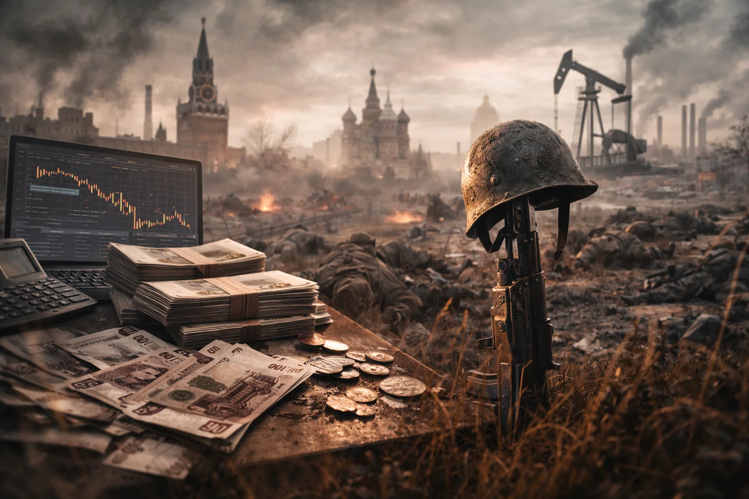 Rysslands kollapsiffra pressar ekonomin