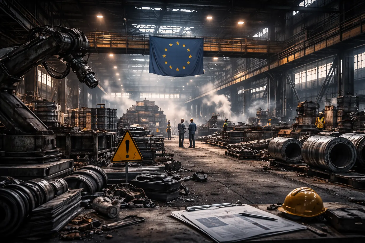 Industrikris i eurozonen hotar den ekonomiska återhämtningen