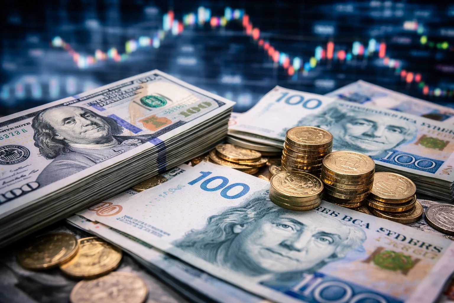 Dollarn faller – kronan starkare än på fyra år