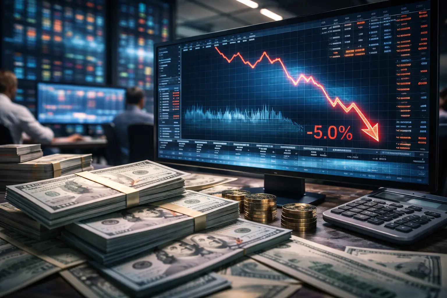 Dollarn säckar ihop och har redan tappat fem procent