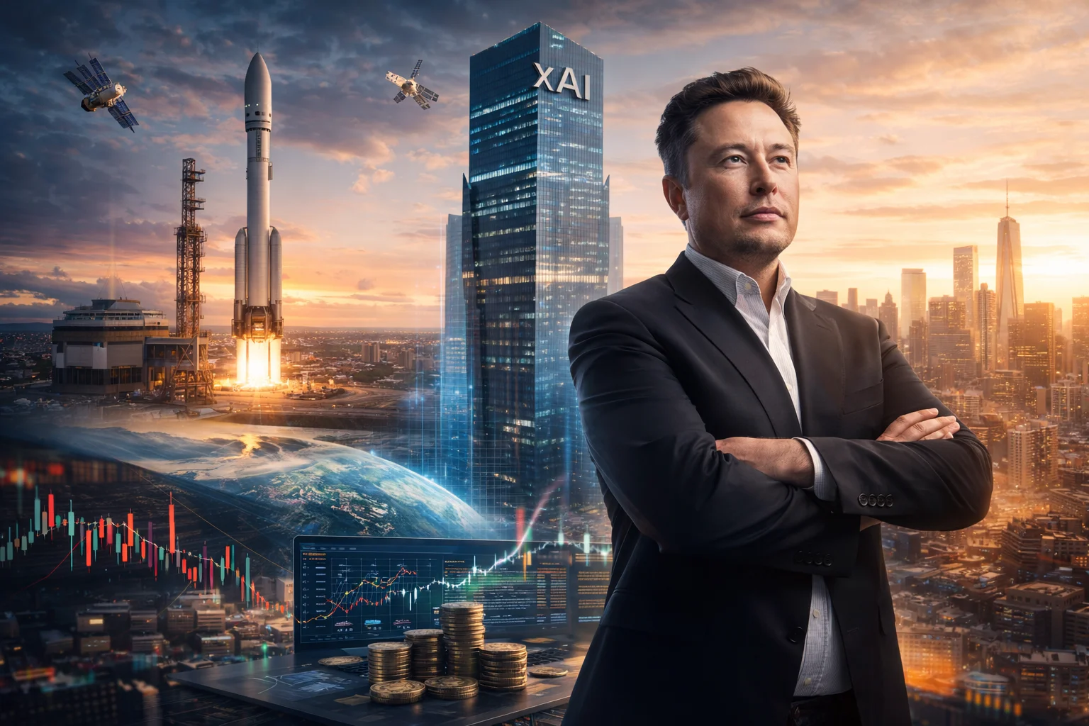 Musk slår samman bolag inför börsnotering