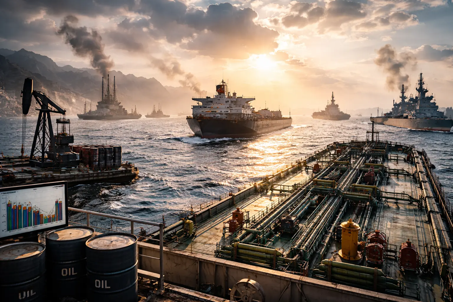 Oljepris Iran hot driver upp råoljan