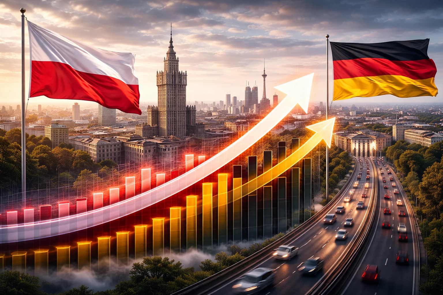 Polen springer ikapp Tyskland i ekonomiskt skifte