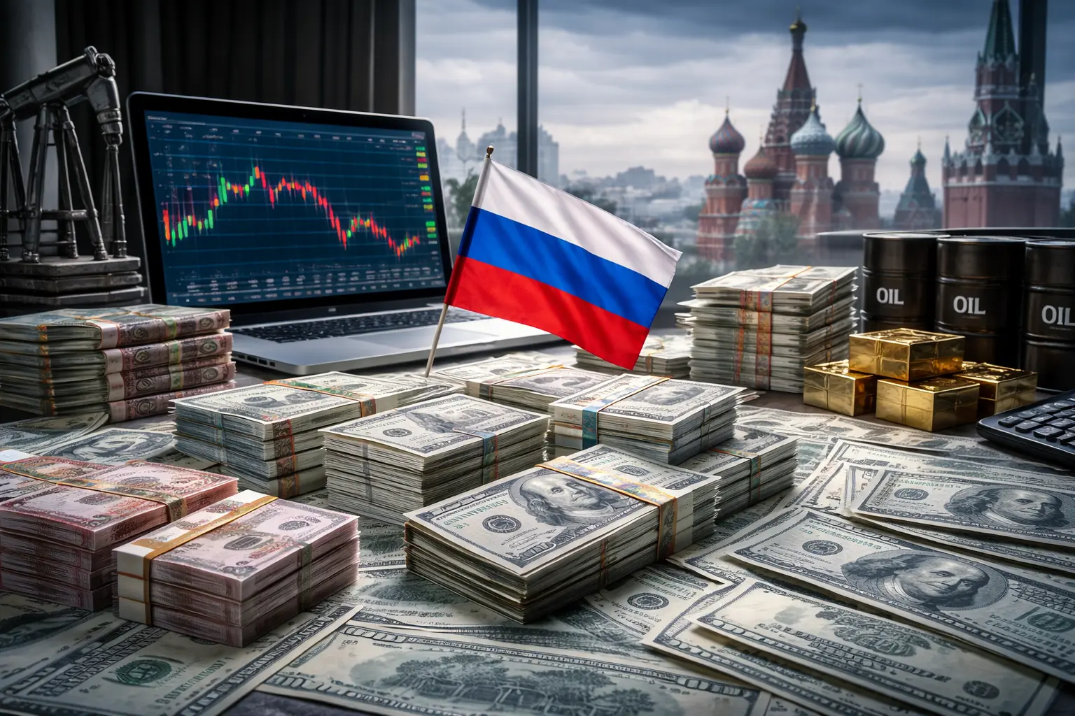 Ryssland tvingas tillbaka till dollarn