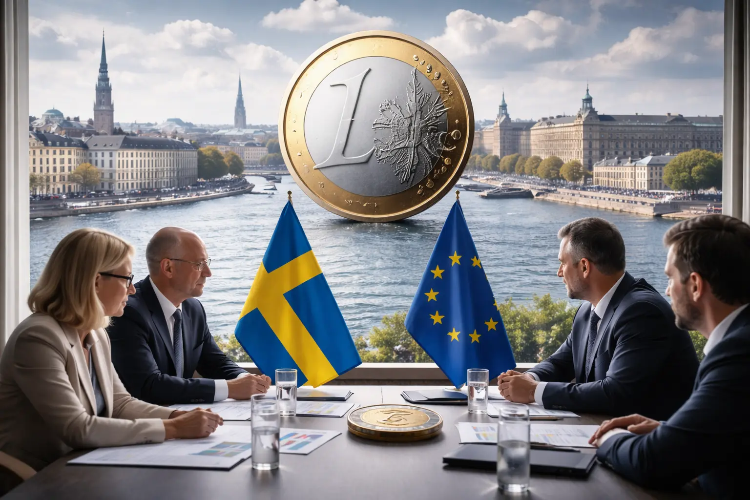 Svenskt eurointräde åter aktuellt i ny debatt