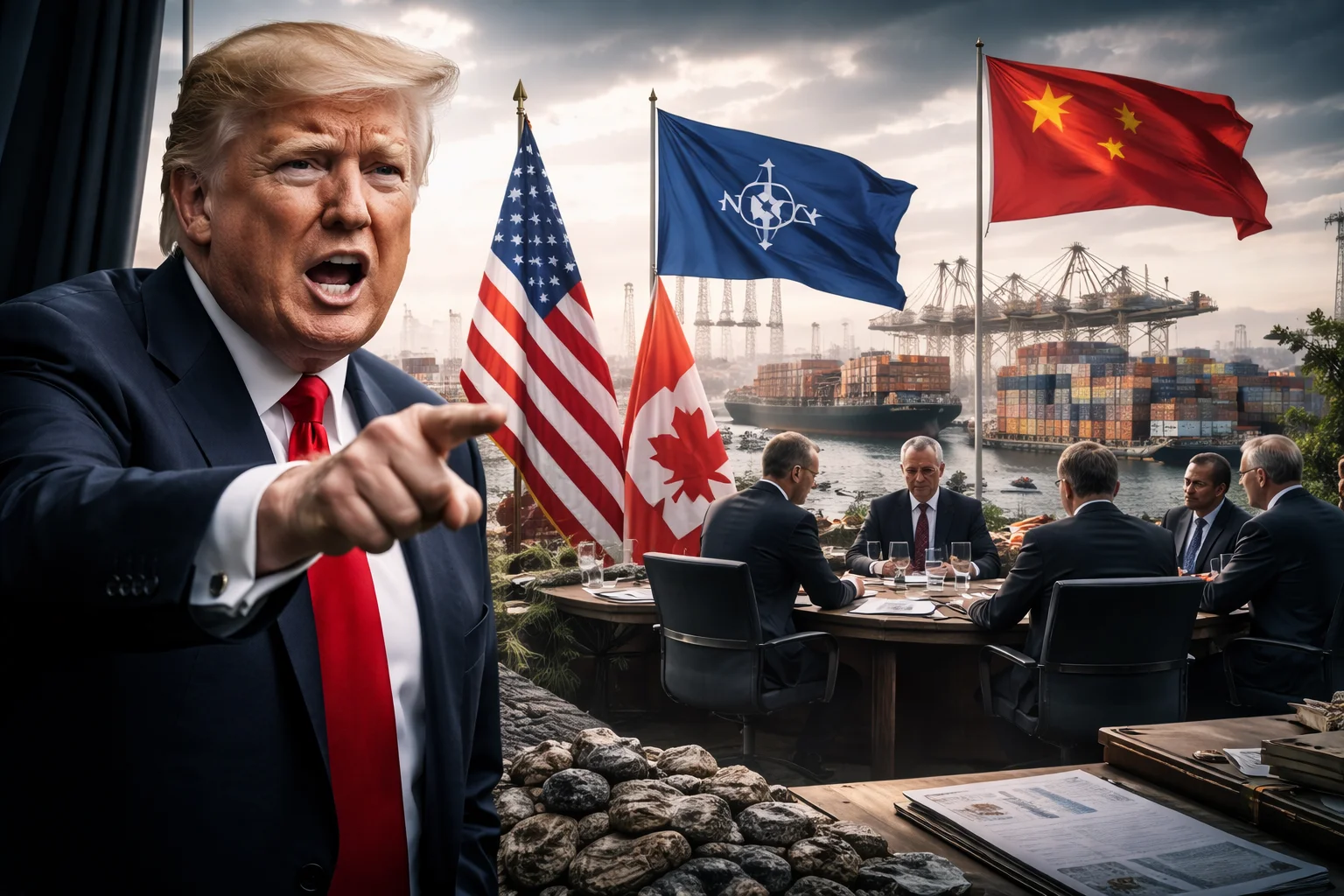 Trump varnar Nato-land efter närmande till Kina