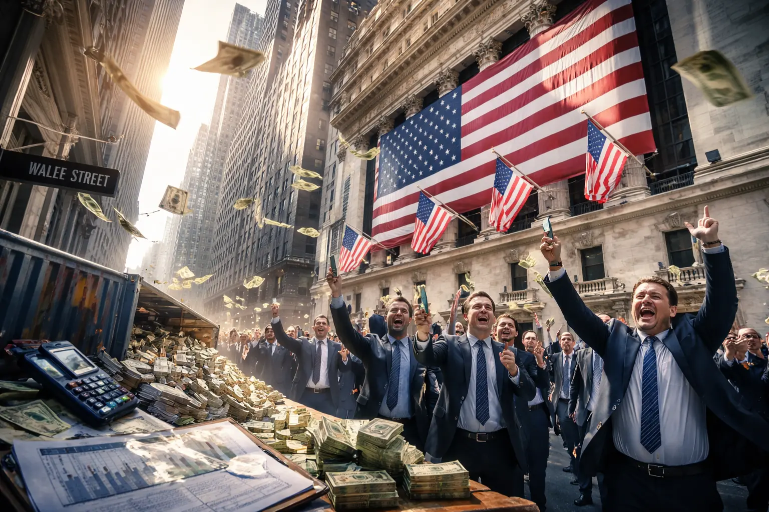 Trumps tullintäkter faller – Wall Street jublar