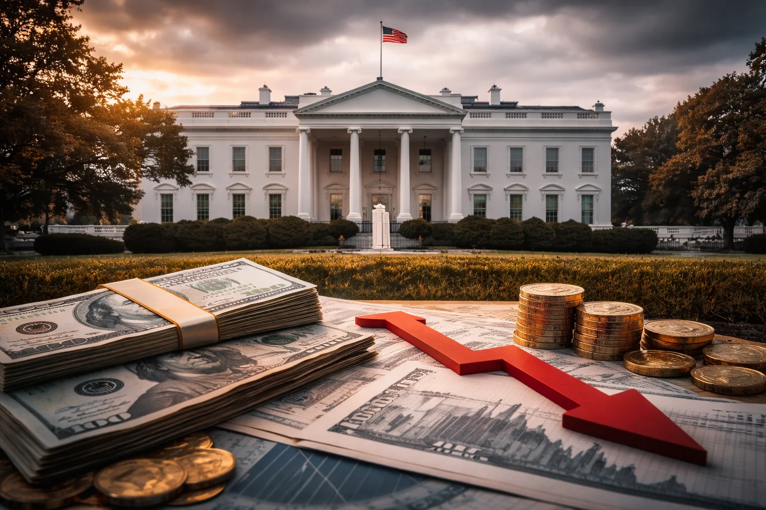 Vita huset kan inte fly från USA:s ekonomiska rävsax när pressen ökar
