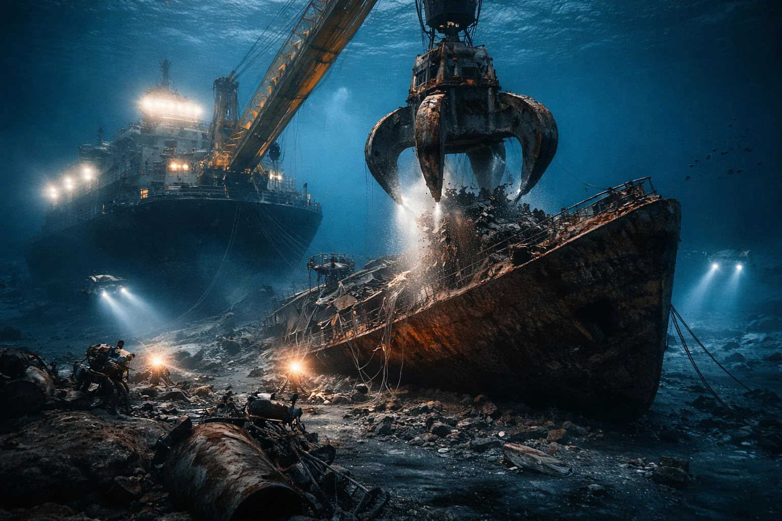 Plundring av krigsvrak ökar när metallpriserna stiger