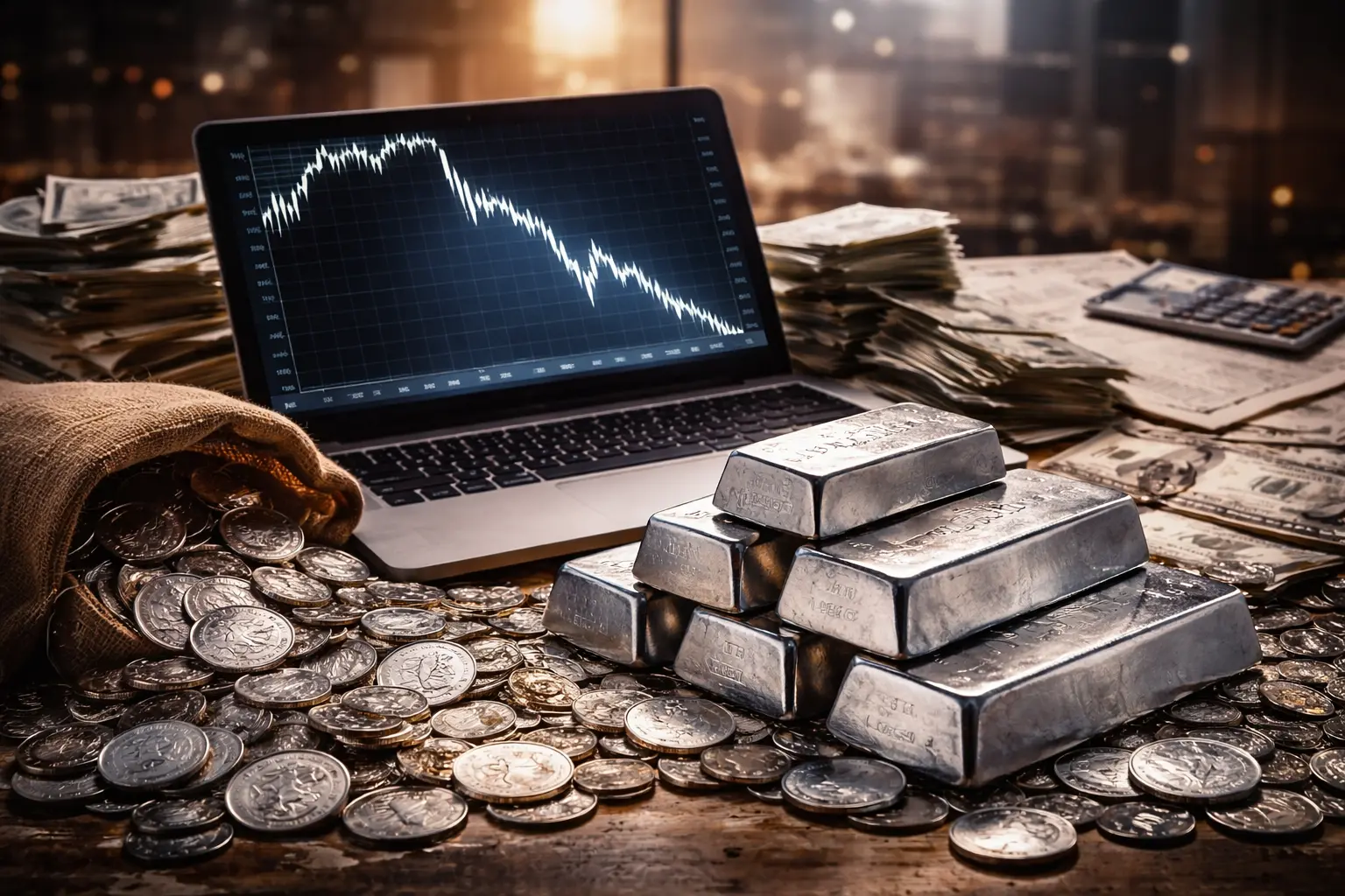Silvermarknaden skakar efter kraftigt prisrally
