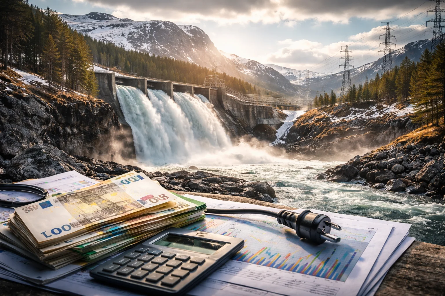 Elpriser rusar när vårfloden uteblir