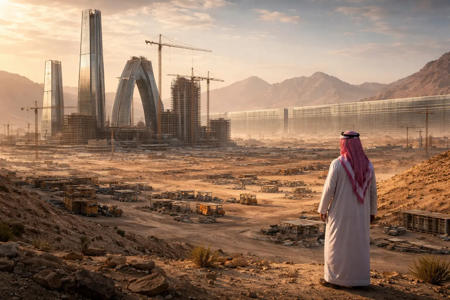 Neom Lyxstad Krymper När Saudiarabien Tvingas Minska Planerna