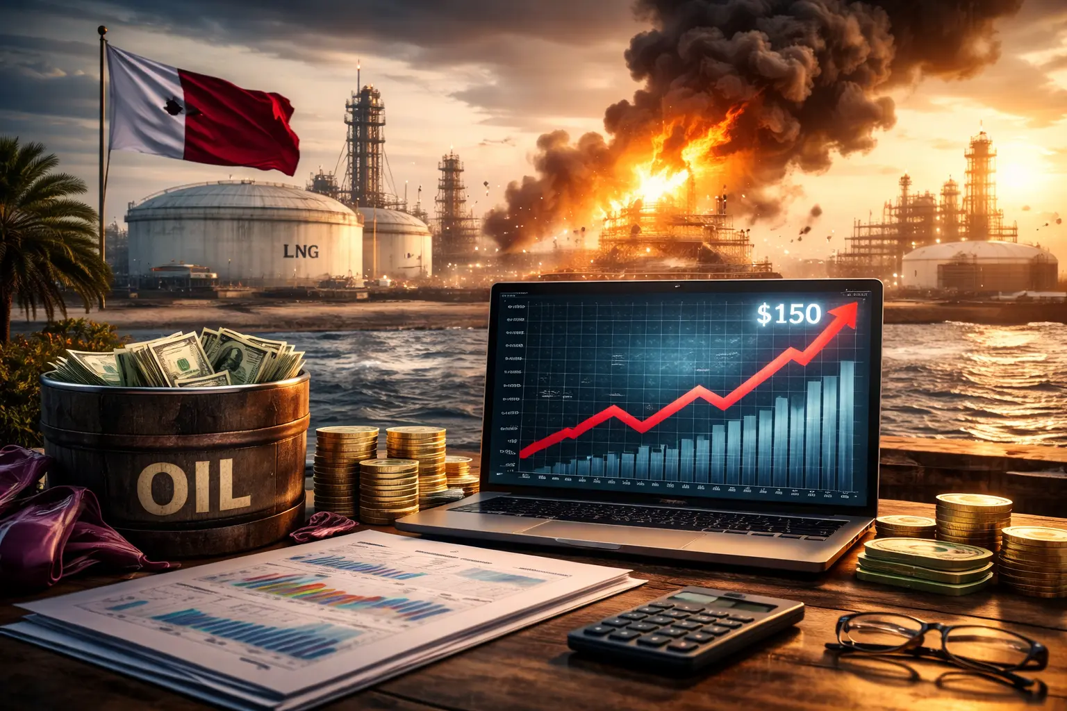 Qatar varnar – kriget kan få världsekonomin att kollapsa