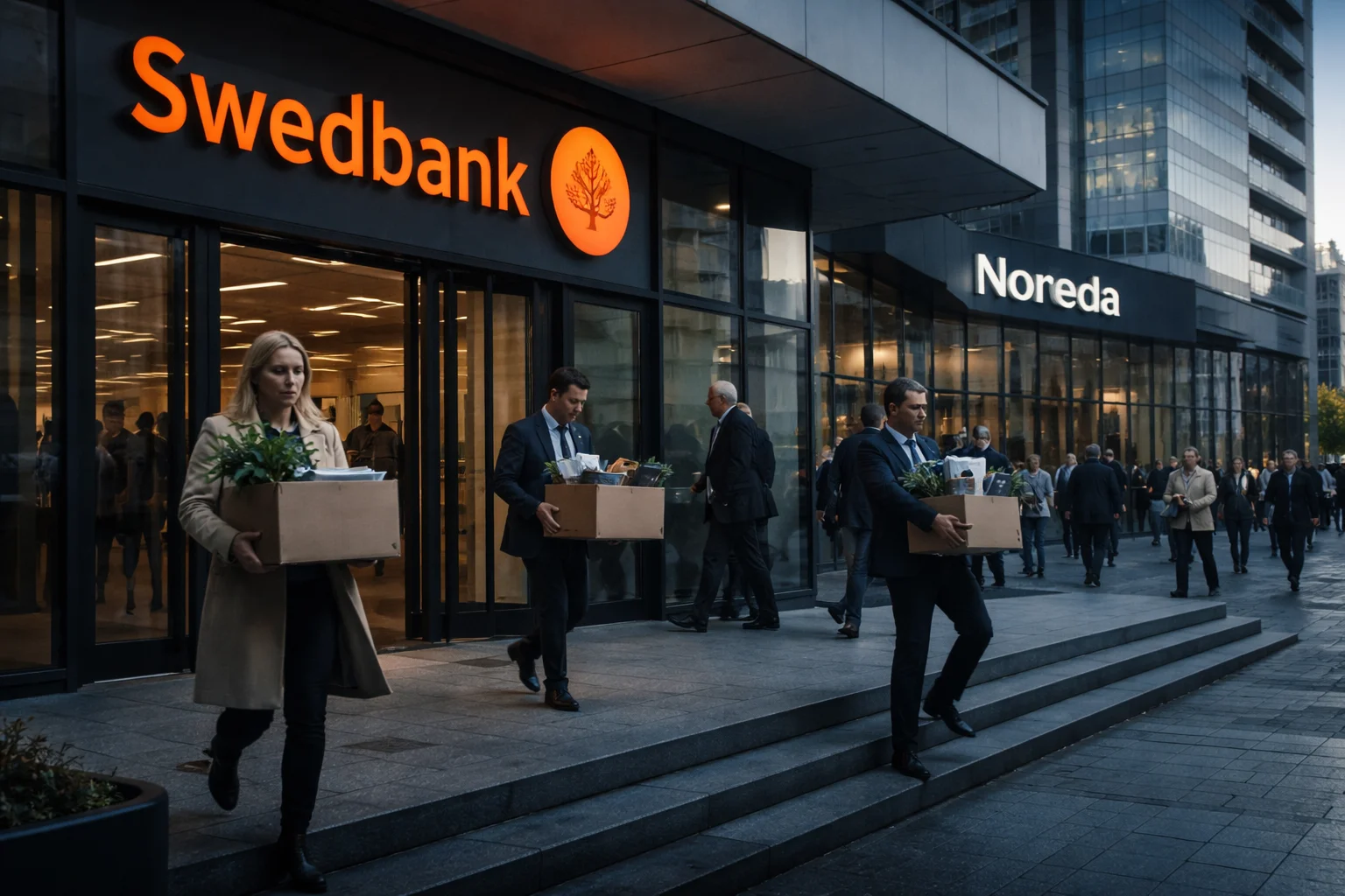 Swedbank kan följa efter Nordea med neddragningar