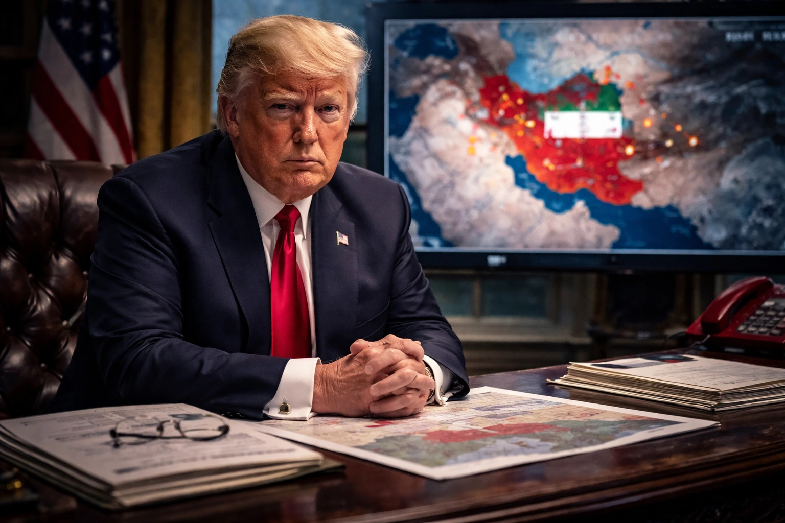 Trump erkänner Irans kontroll i konflikt