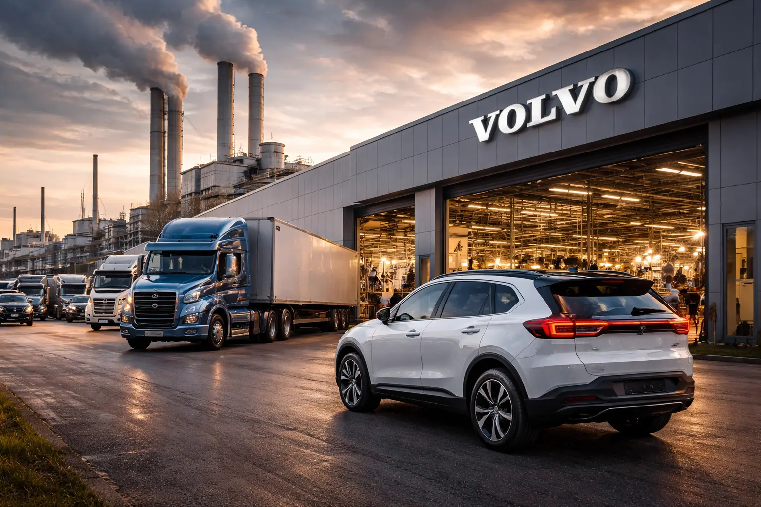 Volvo orderrekord driver produktionsökning