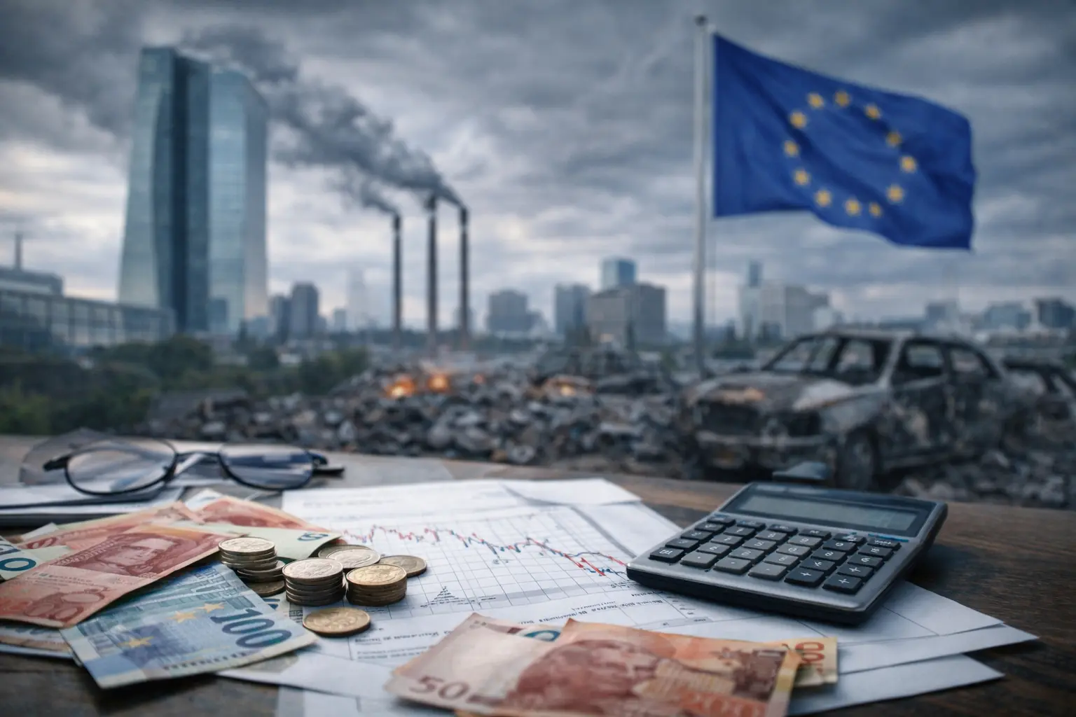 Stagflation i Europa väcker oro när tillväxten bromsar