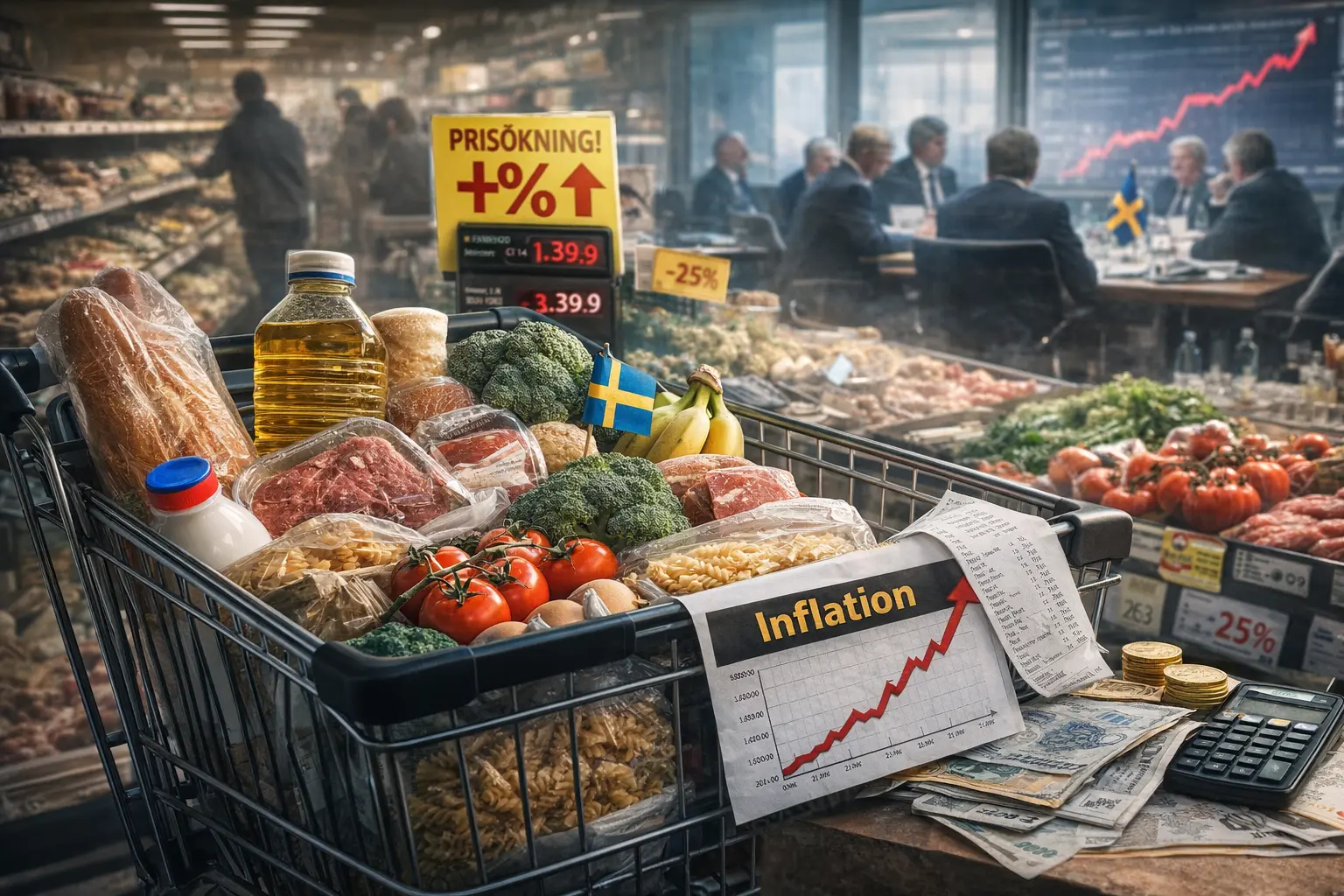 Stigande matpriser kan rusa när centralbanker tappar greppet