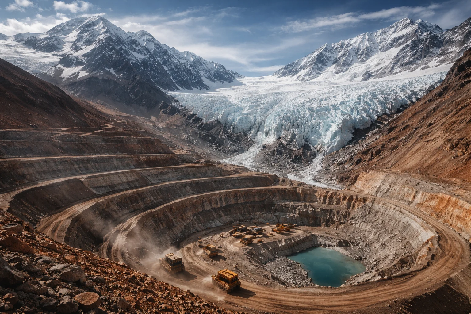 Lundin Mining kopparfynd hotas av glaciär