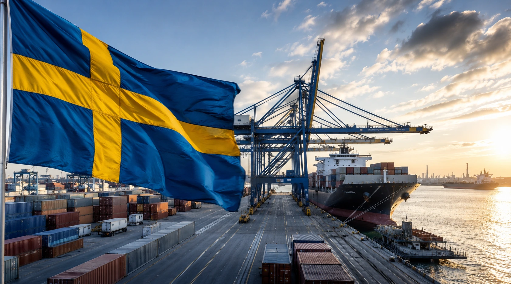 Svensk export ökar trots global oro