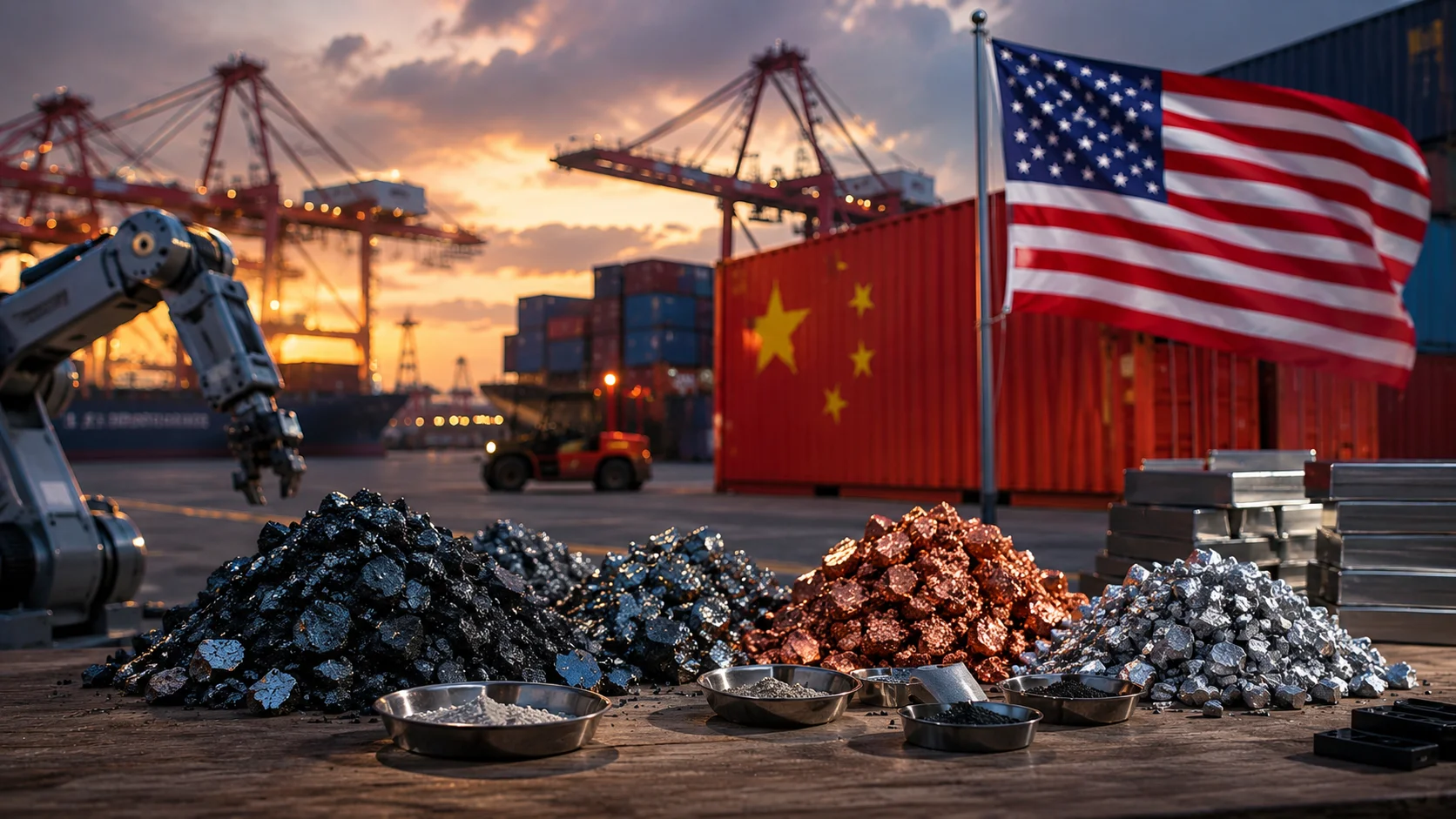 Kinas metallkontroll pressar amerikansk industri