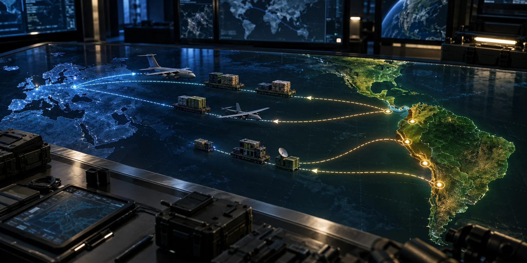 USA flyttar militärstöd från Europa till Latinamerika